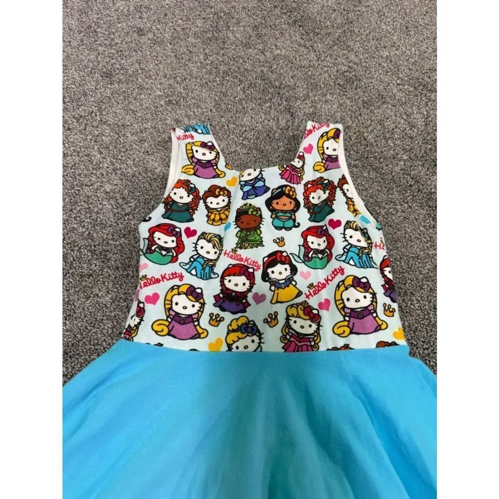 Malia + Kai Hello Kitty Disney Princess Twirl Dress Sz 6